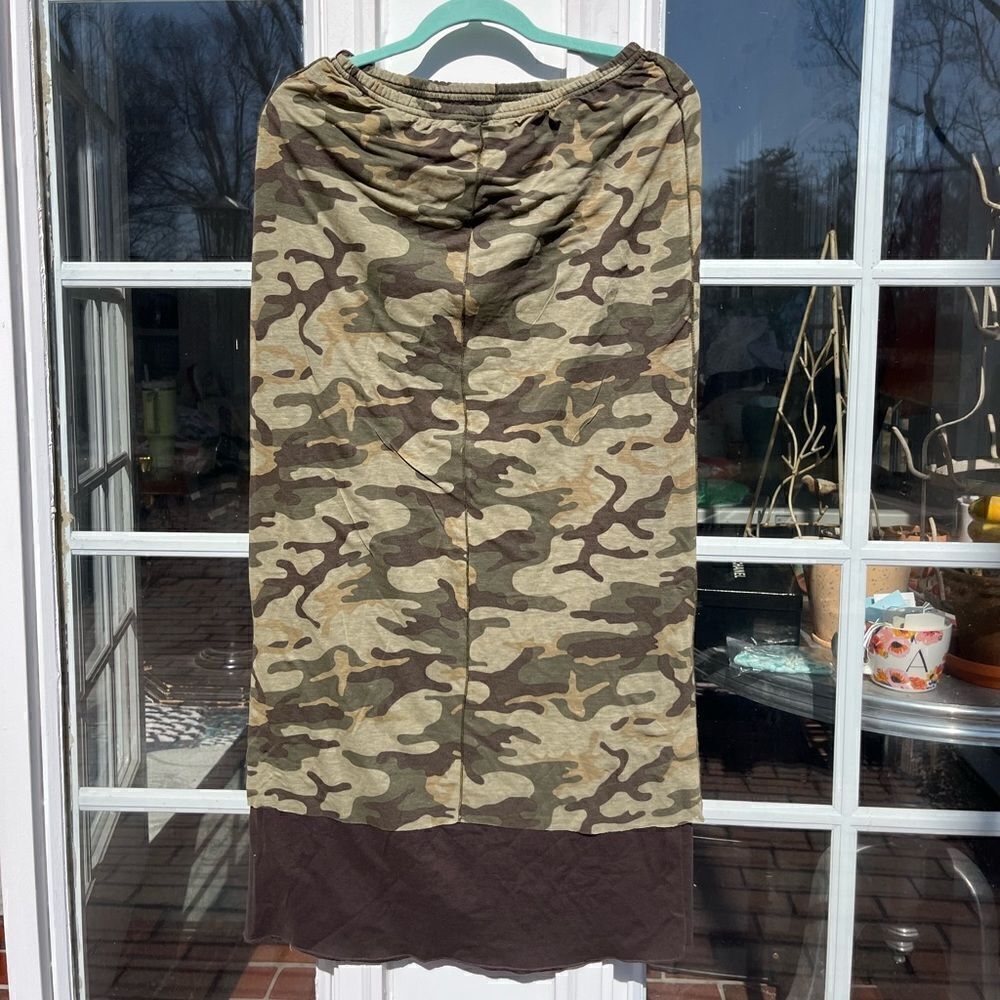Fitigues Camo Cotton Maxi Skirt